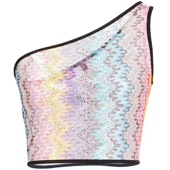 Missoni One Shoulder Crop Top Size XS - Picture 1 of 5